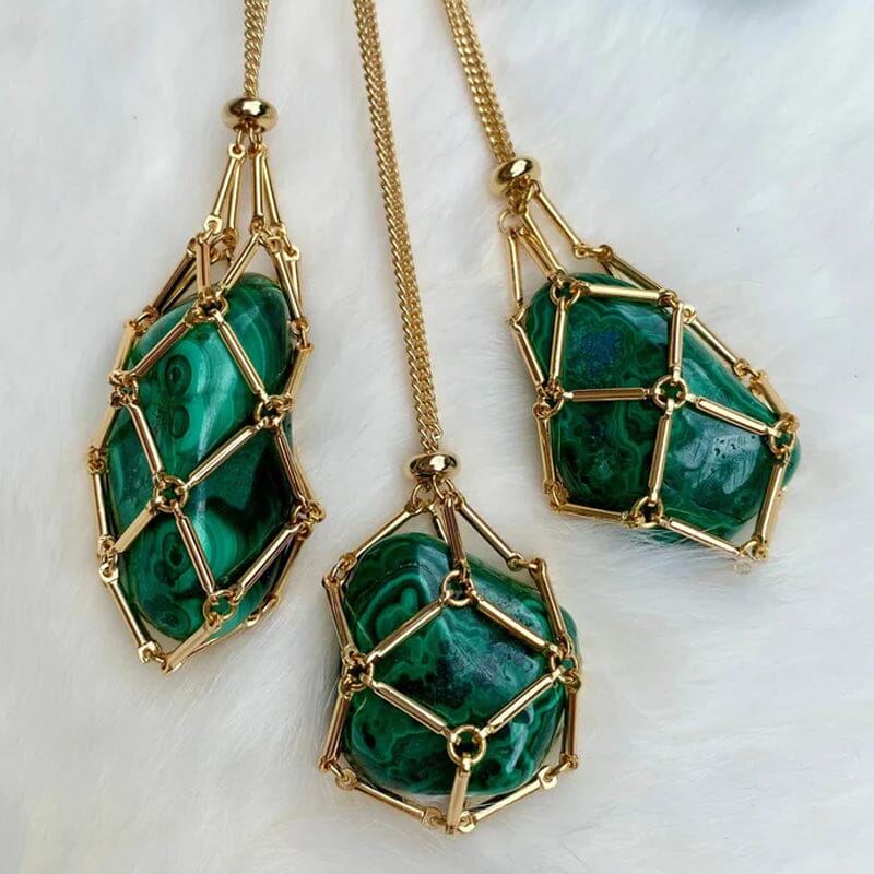 Crystal Stone Holder Necklace- Free (Crystal) Gift Included🎁