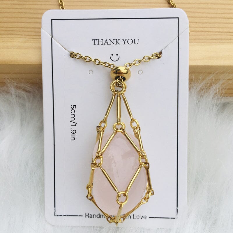 Crystal Stone Holder Necklace- Free (Crystal) Gift Included🎁