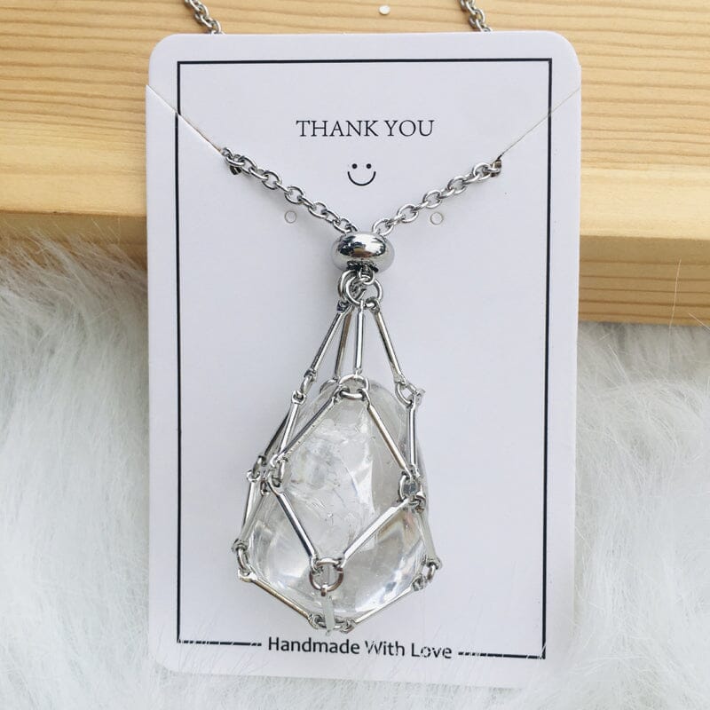 Crystal Stone Holder Necklace- Free (Crystal) Gift Included🎁