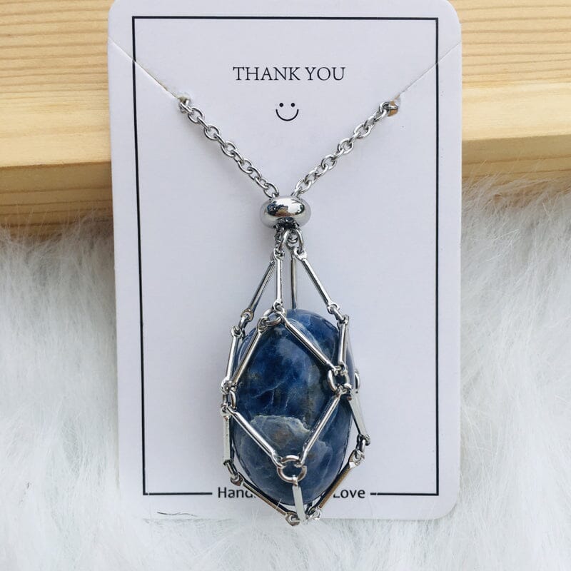 Crystal Stone Holder Necklace- Free (Crystal) Gift Included🎁