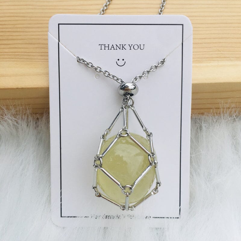Crystal Stone Holder Necklace- Free (Crystal) Gift Included🎁