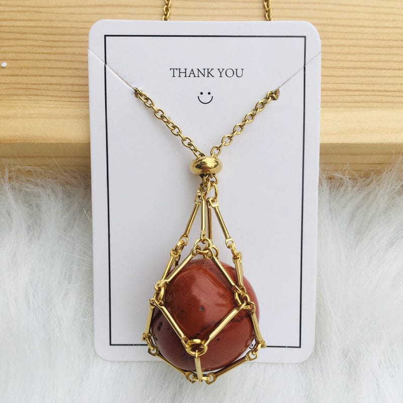 Crystal Stone Holder Necklace- Free (Crystal) Gift Included🎁