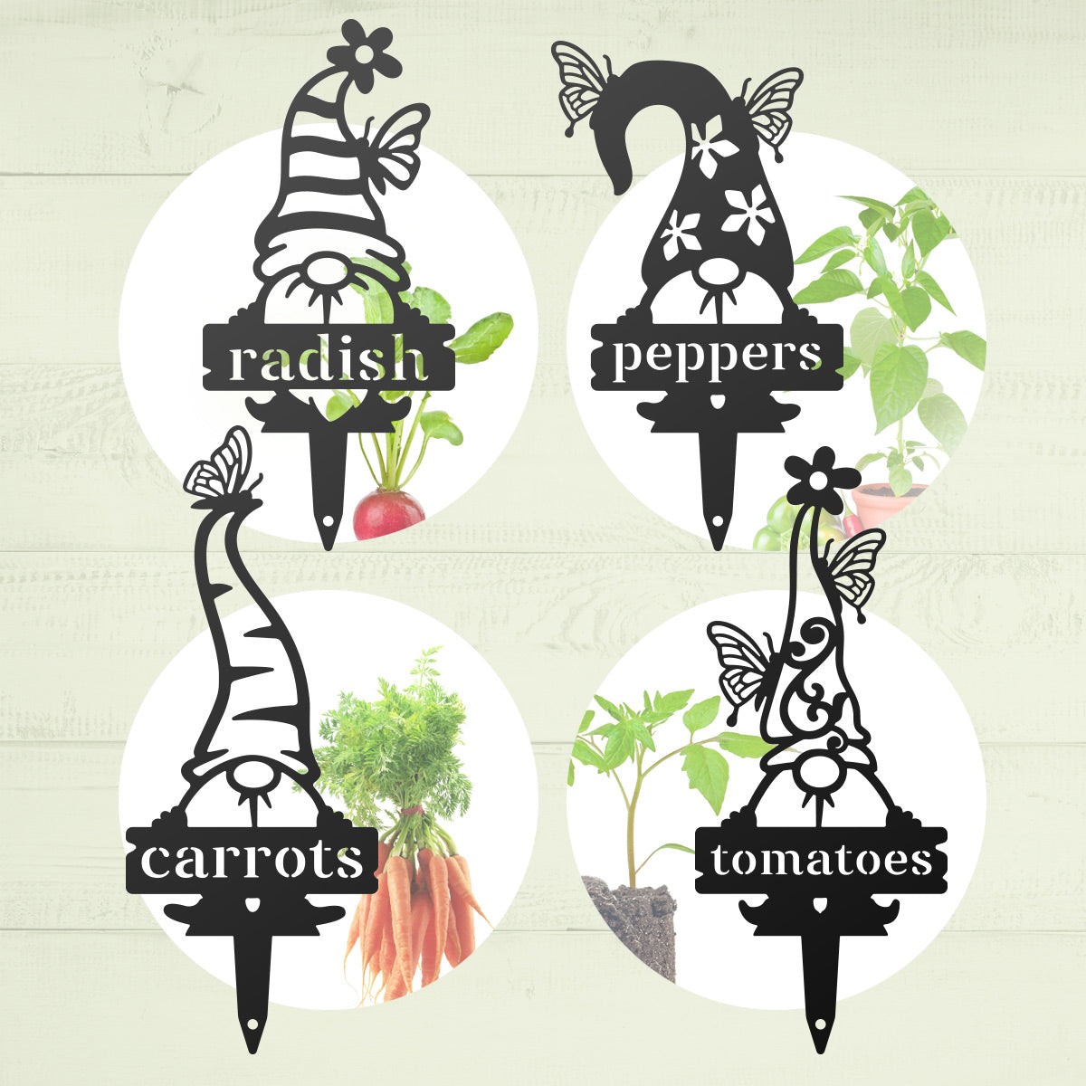 Garden Gnomes Plant Markers-EchoDecor