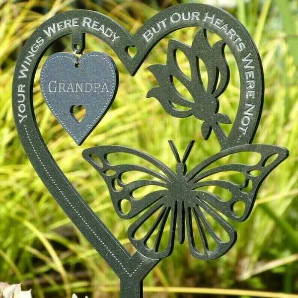 🦋 Memorial Gift Butterfly Ornament Garden Plaque🎁-EchoDecor
