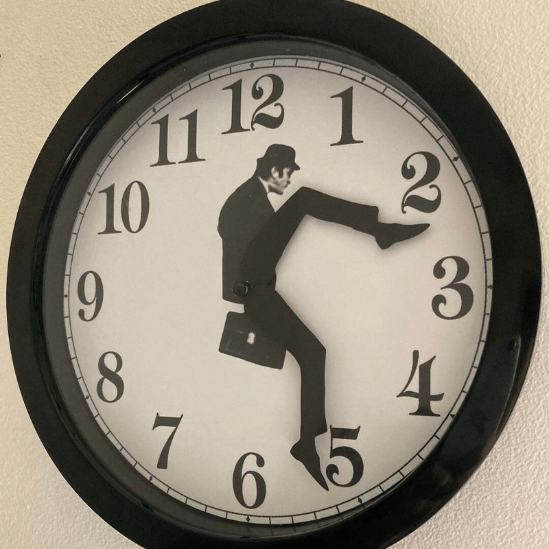 Ministry of Silly Walks Clock-EchoDecor