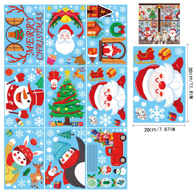 Buy More Save More🔥 - Christmas Window Stickers