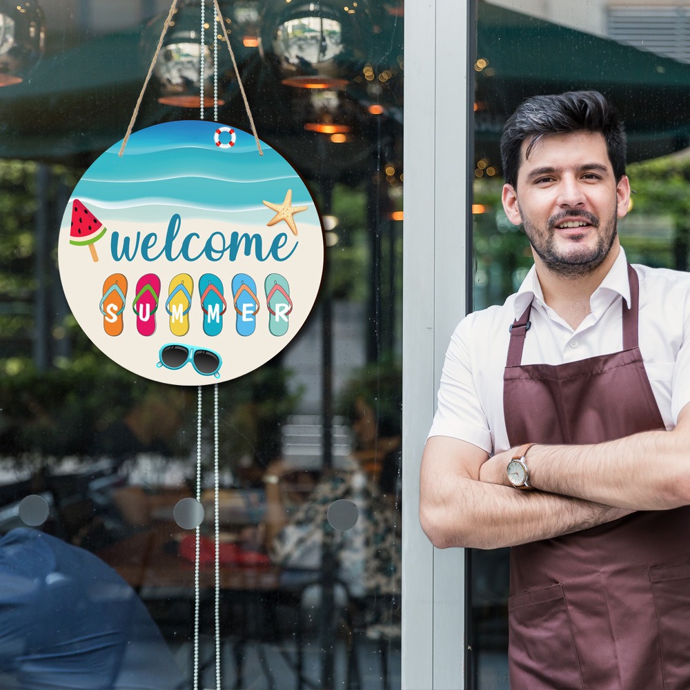 🏖Welcome Summer Door Hanger🍦🍧🍨-EchoDecor
