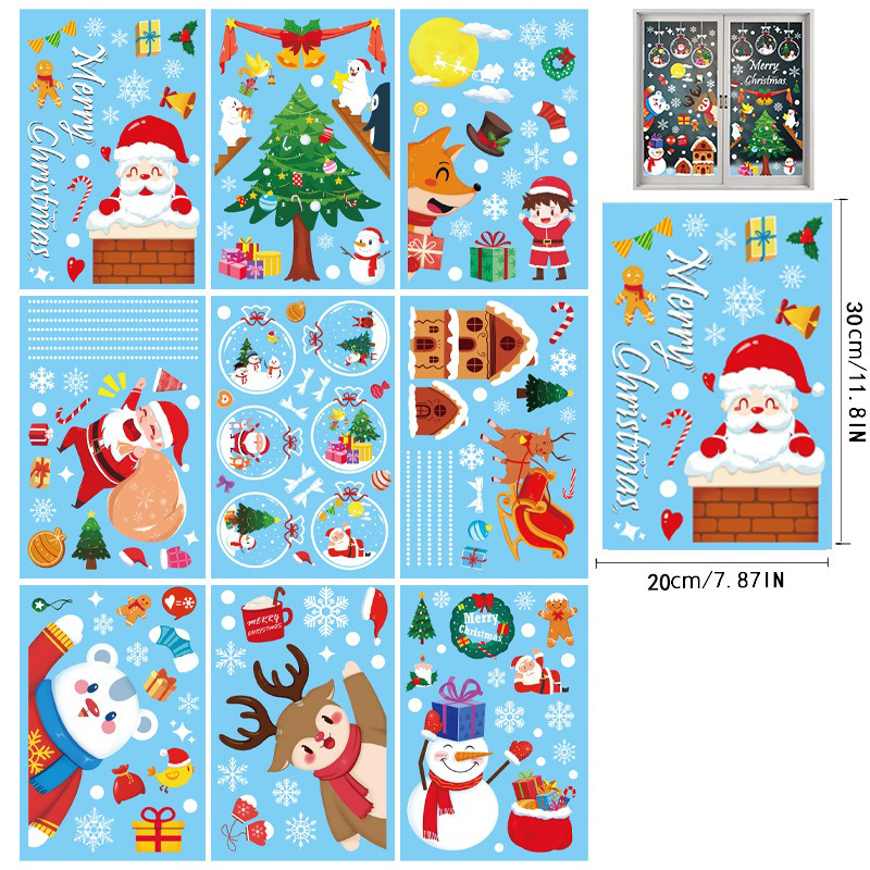 Buy More Save More🔥 - Christmas Window Stickers
