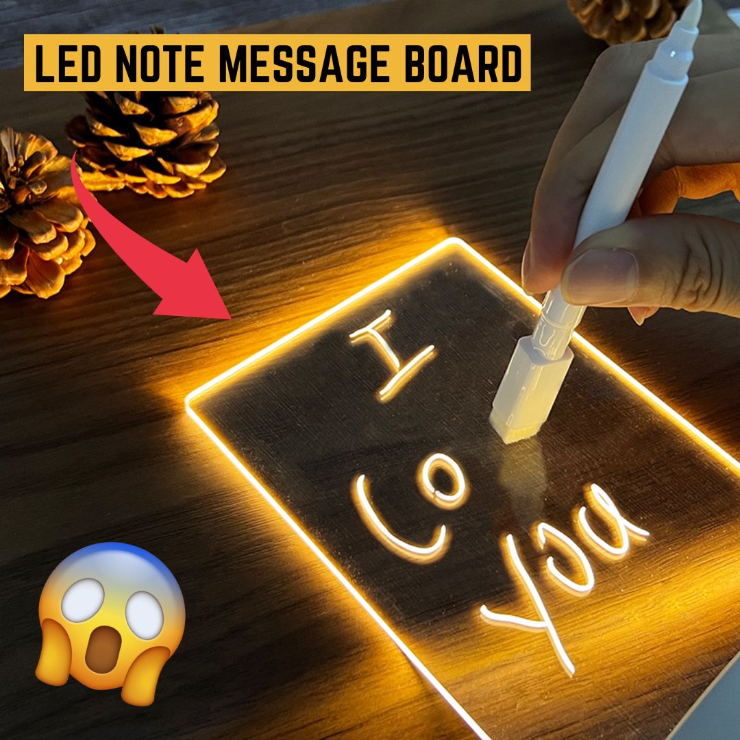 Lighted Message Writing Board With Pen-EchoDecor