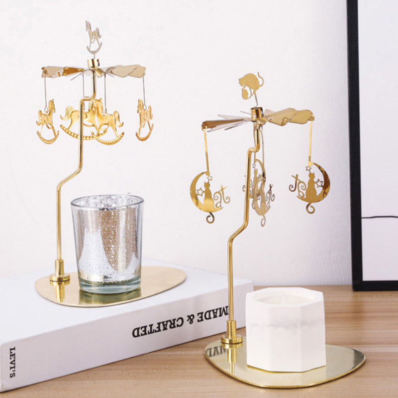 💖Wonderful Gift 🎁Rotating Candle Holder-EchoDecor