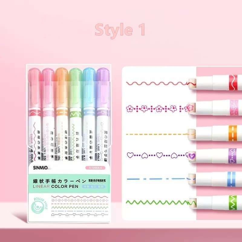 🌈Curve Highlighter Pen-EchoDecor