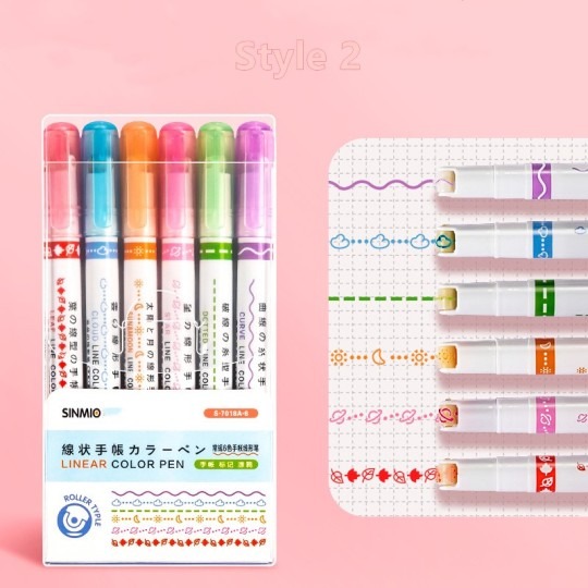 🌈Curve Highlighter Pen-EchoDecor