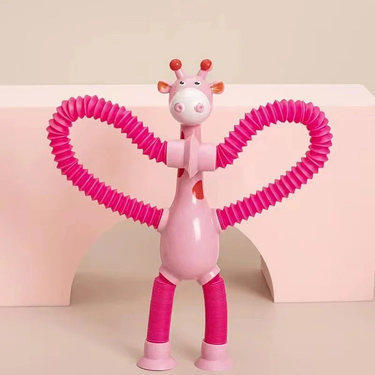 （🦒Summer Toys Hot Sale 50% OFF✨）Suction Cup Pop Tube Giraffe-EchoDecor
