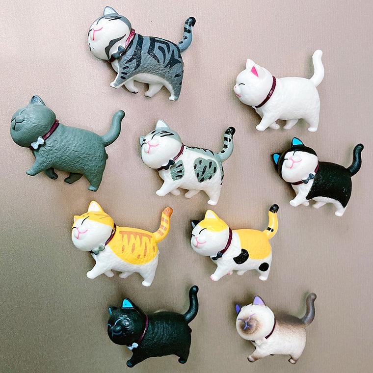 🐱 Cute Handmade Cat Lover Refrigerator Magnets