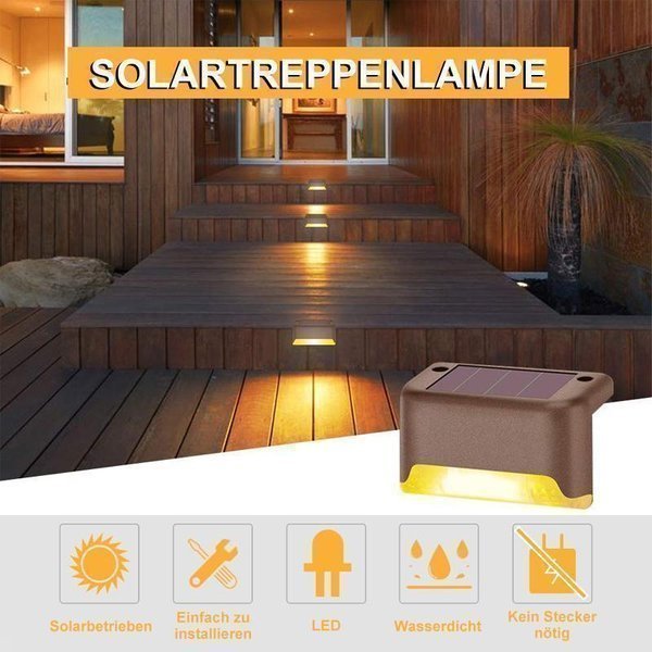 🔥Last Day Sale 40% OFF🔥LED Solar Lamp Path Staircase Outdoor Waterproof Wall Light-EchoDecor
