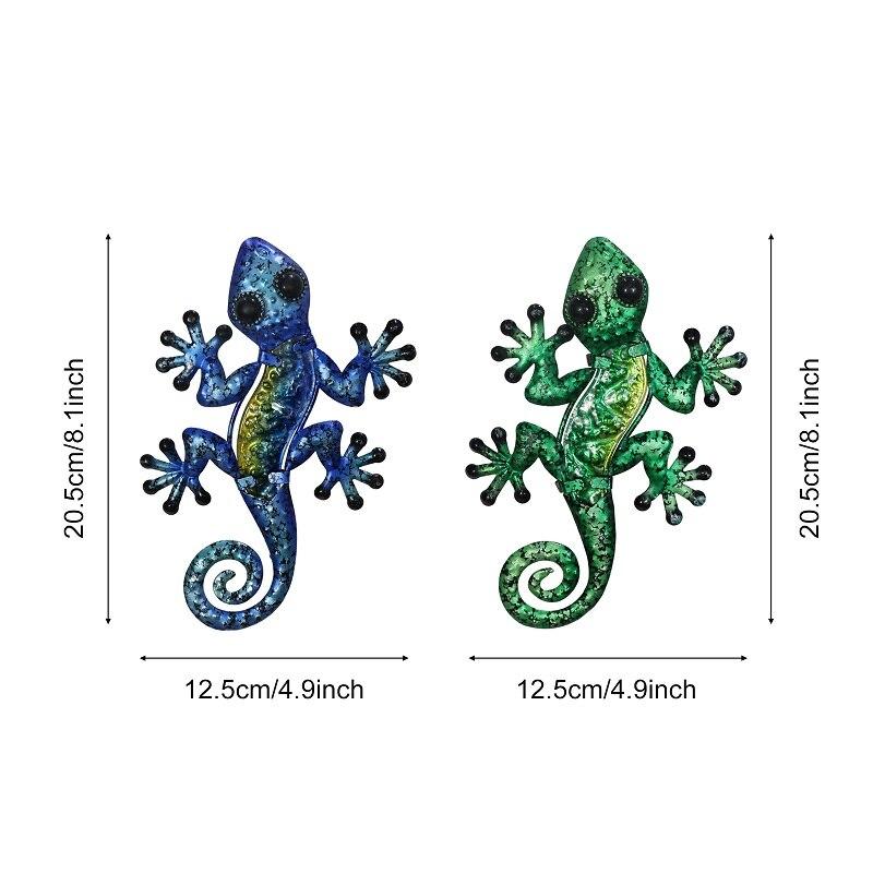 Metal Gecko Wall Decor-EchoDecor