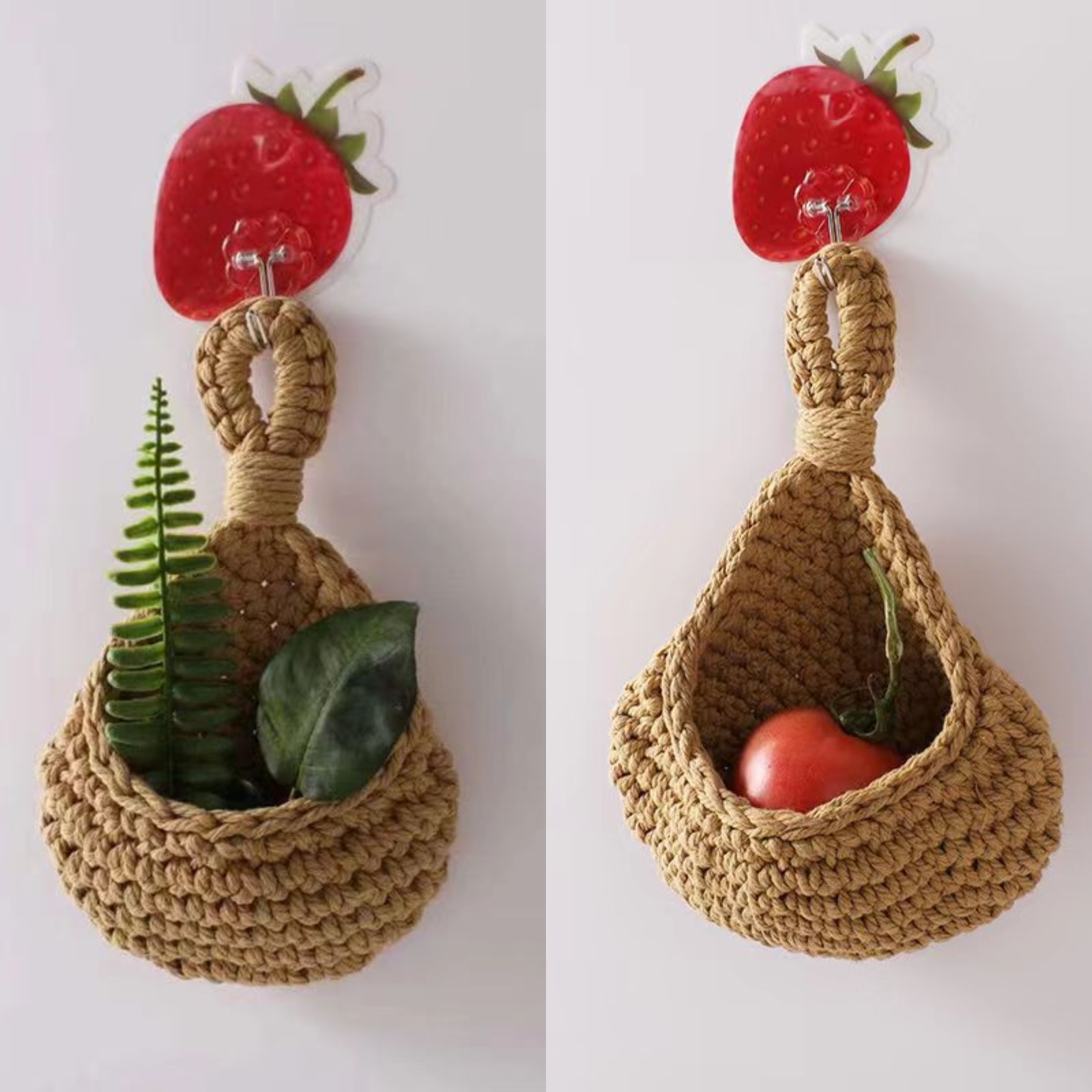 Hanging Wall Vegetable Fruit Baskets-EchoDecor