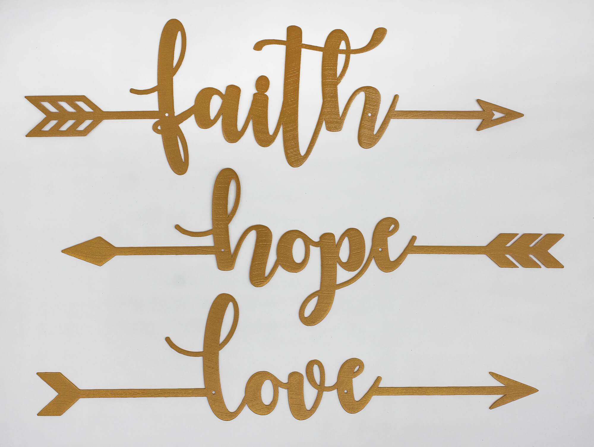 Faith Hope Love Arrows-EchoDecor
