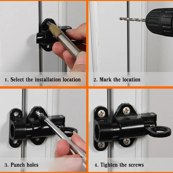 ✨Aluminum Alloy Automatic Window Spring Latch🎈-EchoDecor