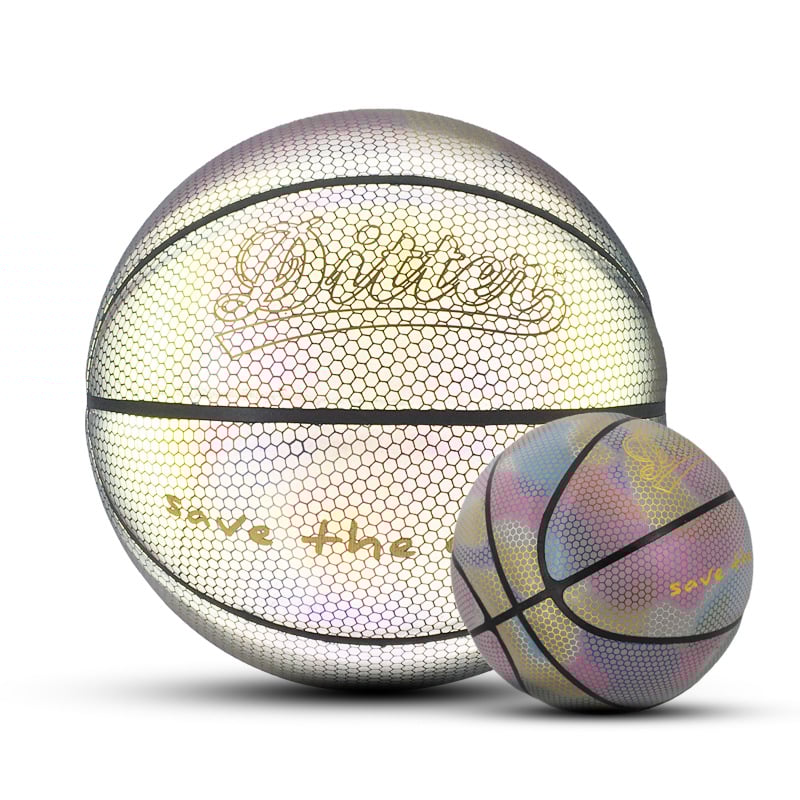 (💝Christmas Sale 50% OFF!!)-HOLOGRAPHIC REFLECTIVE GLOWING BASKETBALL-EchoDecor