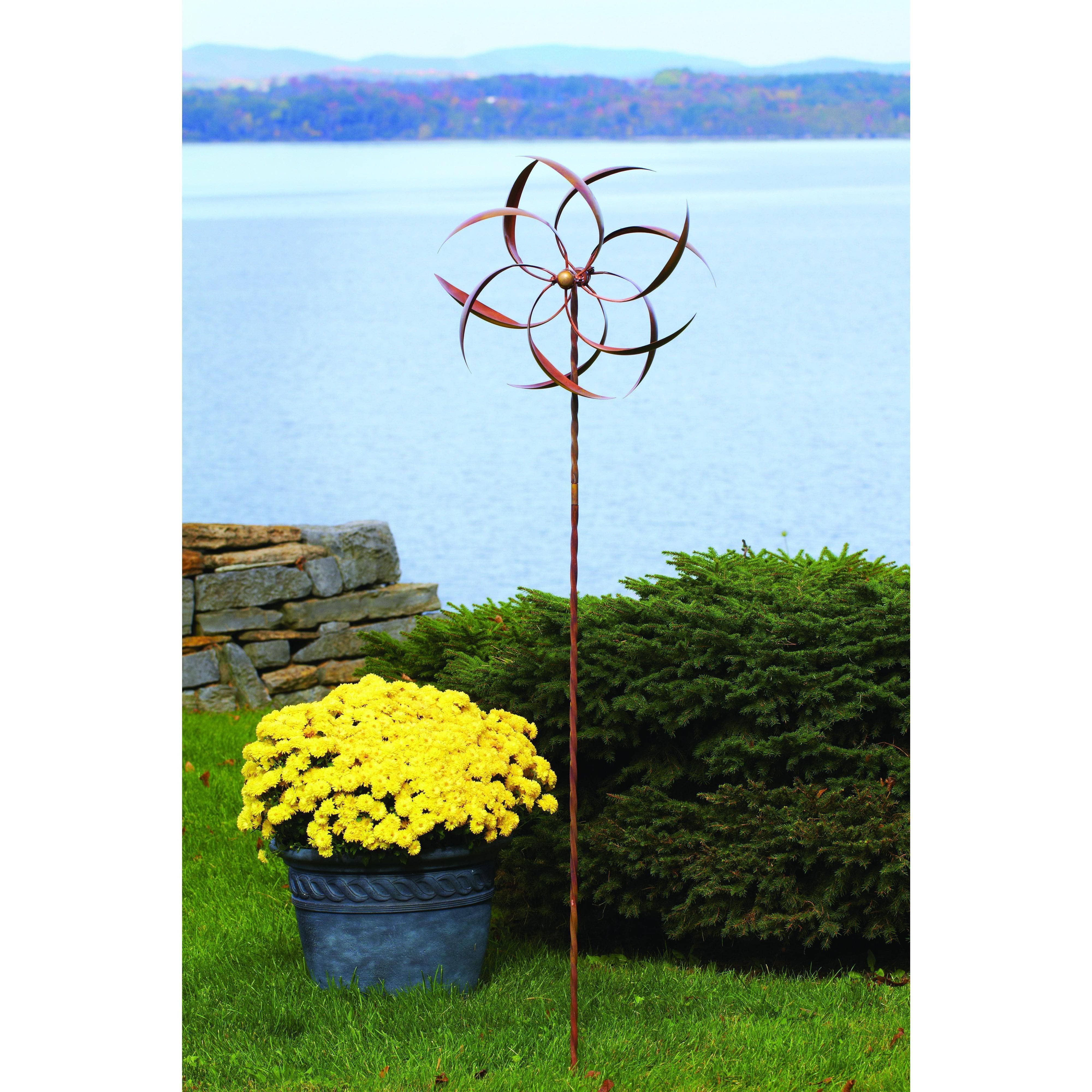 Feather Wind Spinner, 22"-EchoDecor