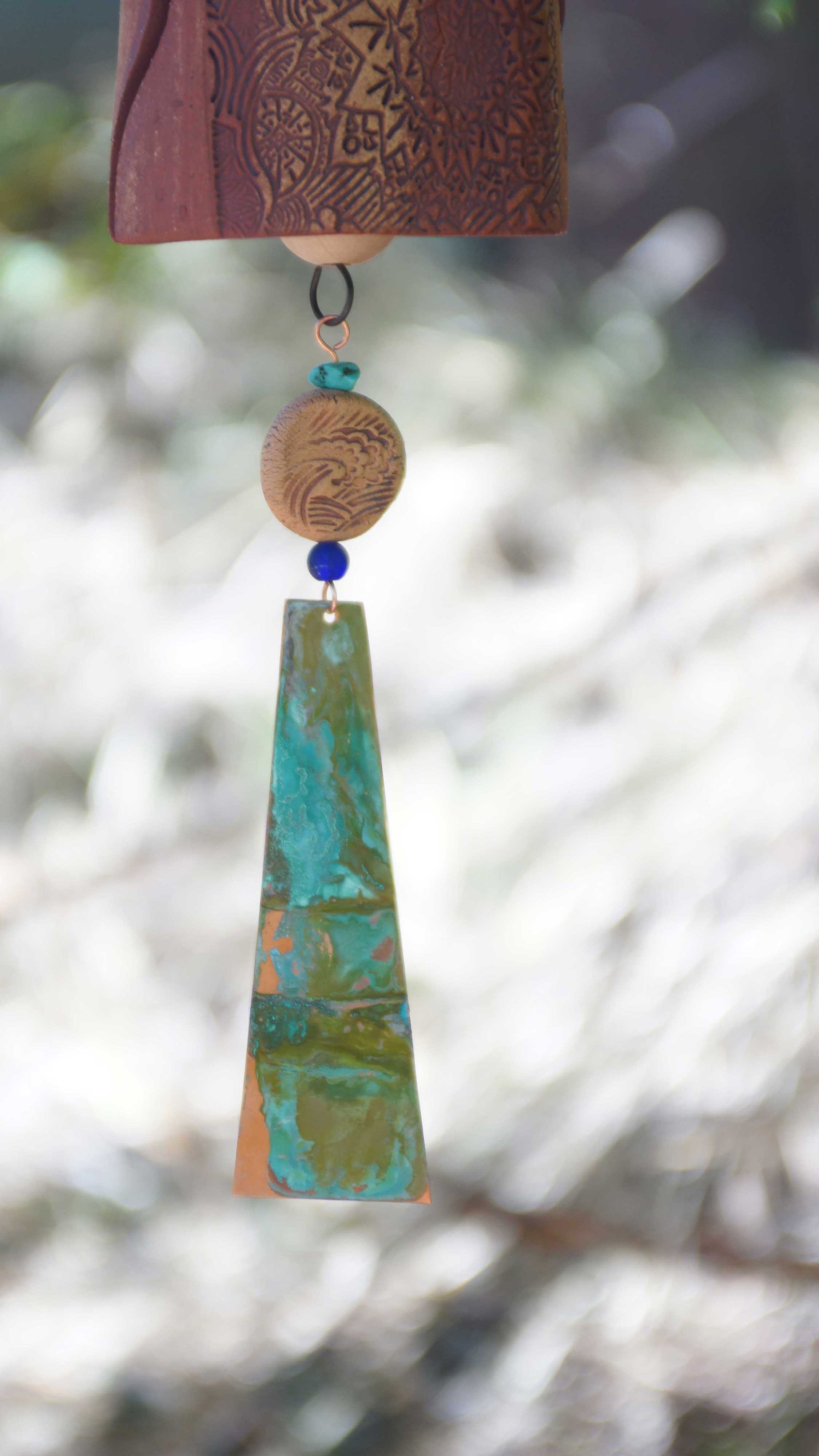 Bereavement Gift Wind Chime with Bird Sculpture-EchoDecor