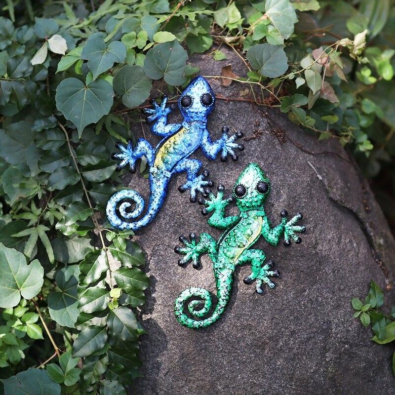 Metal Gecko Wall Decor-EchoDecor