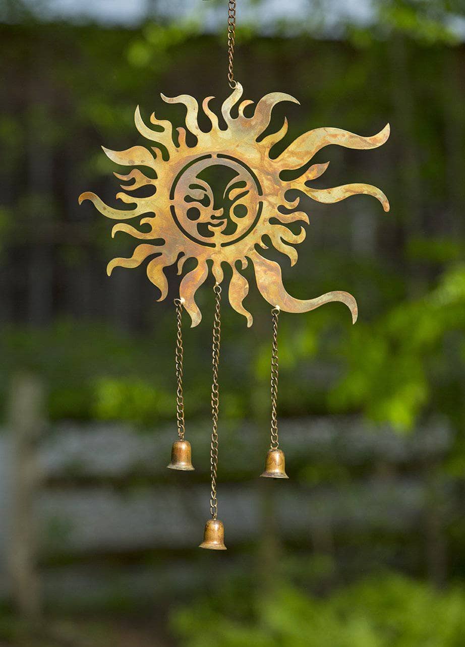 Sun Face Wind Chime-EchoDecor