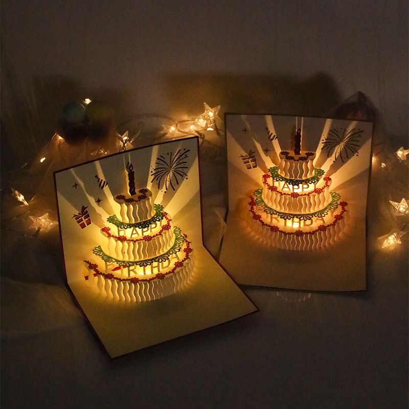 3D Pop Up Birthday Cards With Sound-EchoDecor