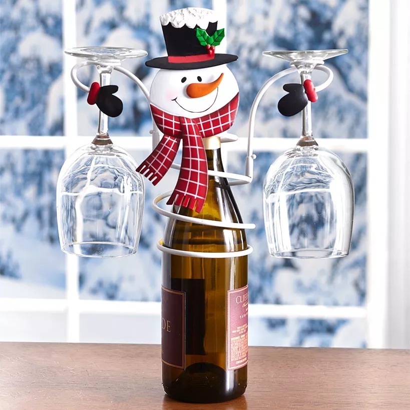 💥CLEARANCE SALE💥-Holiday Wine Bottle Glass Holders-EchoDecor
