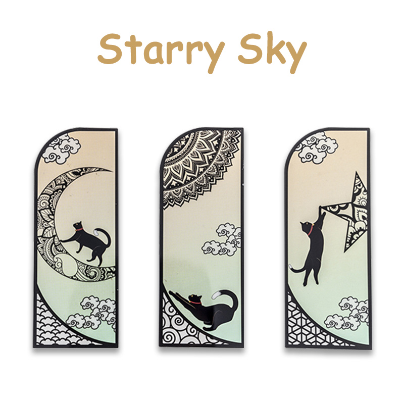 😺Translucent Cat Bookmark-6PCS-EchoDecor