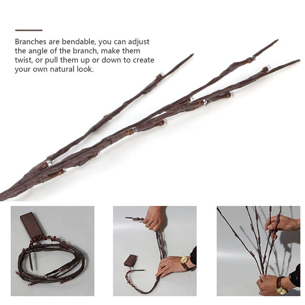 LED Twig Lighted Branch-EchoDecor
