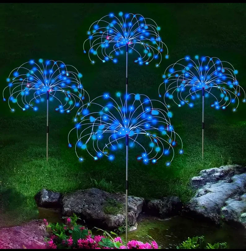 Waterproof  Solar Garden Fireworks Lamp-EchoDecor