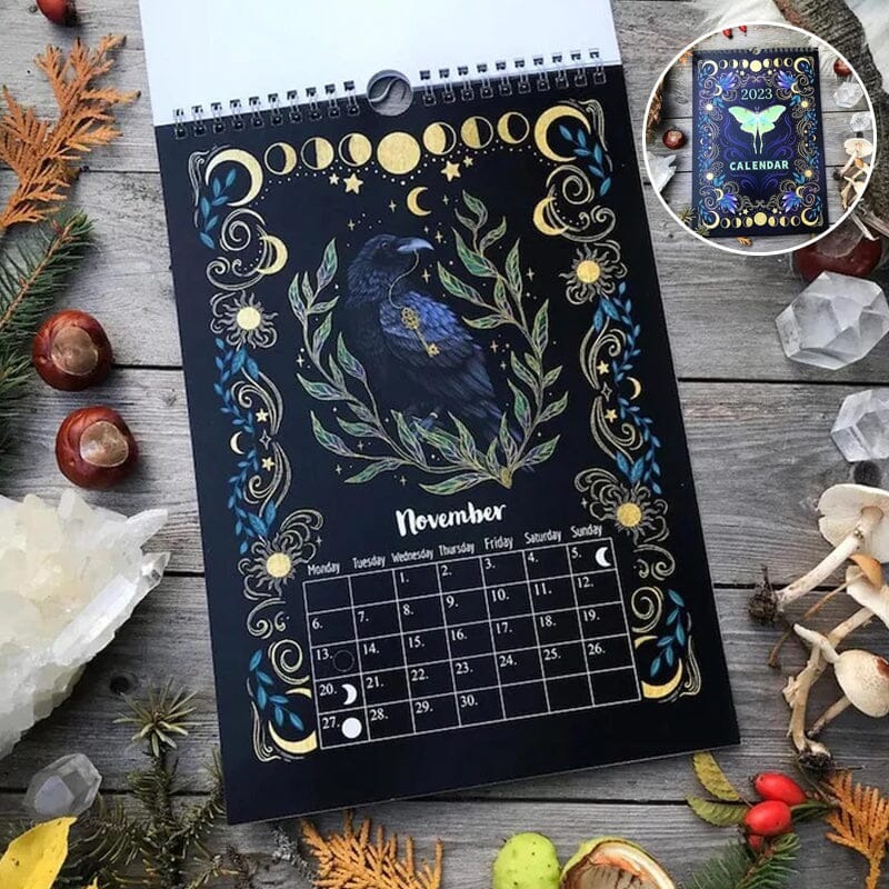 🦋 2023 Dark Forest Lunar Calendar 🦌 Mysterious Animals Calendar-EchoDecor