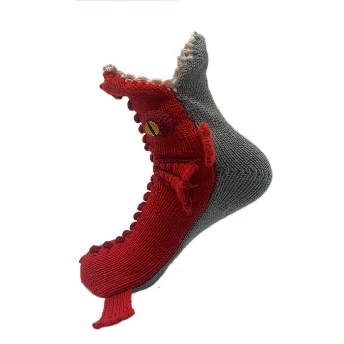 (💝HOT SALE 50% OFF!!)-3D Knit Crocodile Socks-EchoDecor