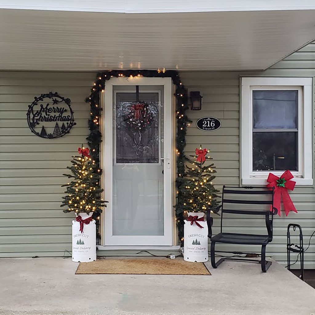 Merry Christmas Holiday Steel Sign-EchoDecor