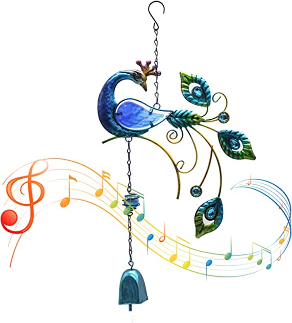 Peacock Garden Wind Chime-EchoDecor