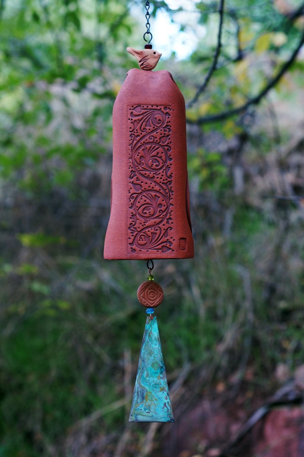 Handmade Ceramic Wind Chime-EchoDecor
