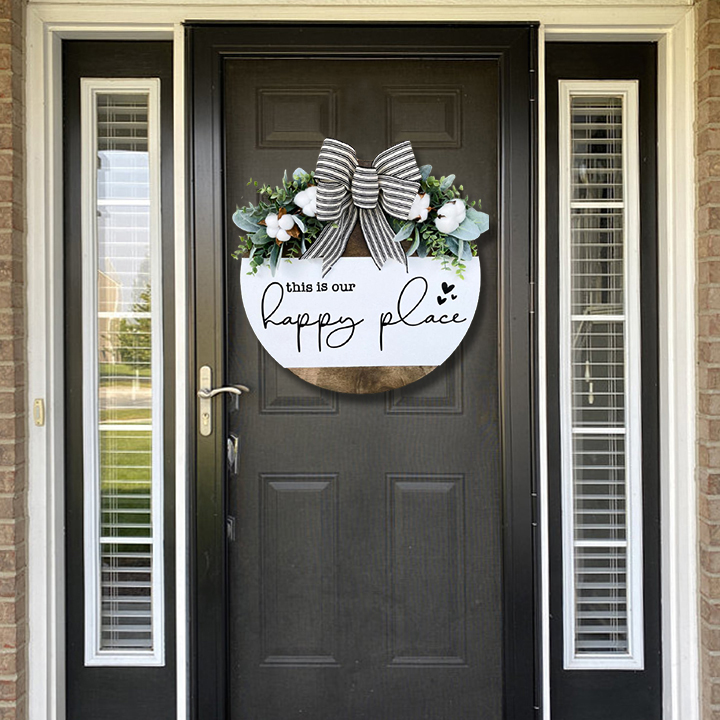 This is our happy place(Front Door Wreath)-EchoDecor