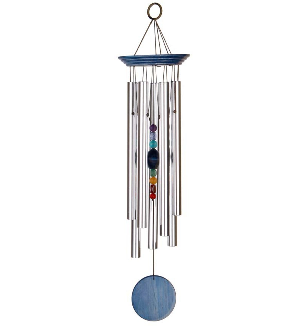 Chakra Stones Aluminum Wind Chime-EchoDecor