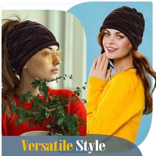 (💝Christmas Sale 50% OFF!!)-Soft Knit Ponytail Beanie-EchoDecor