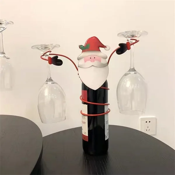🎅EARLY XMAS SALE 48% OFF -Holiday Wine Bottle Glass Holders