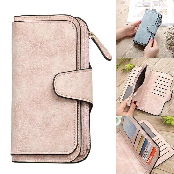 RETRO GLAMOROUS MULTIPLE SLOTS WOMEN WALLETS-EchoDecor