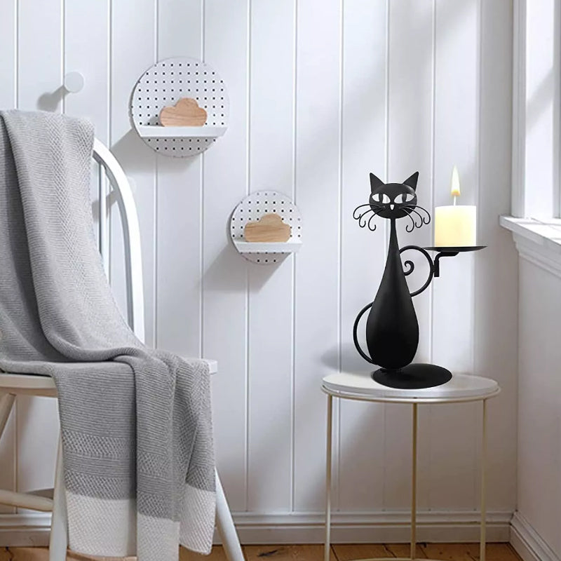 🐱🐱Black Cat Candle Holder-EchoDecor