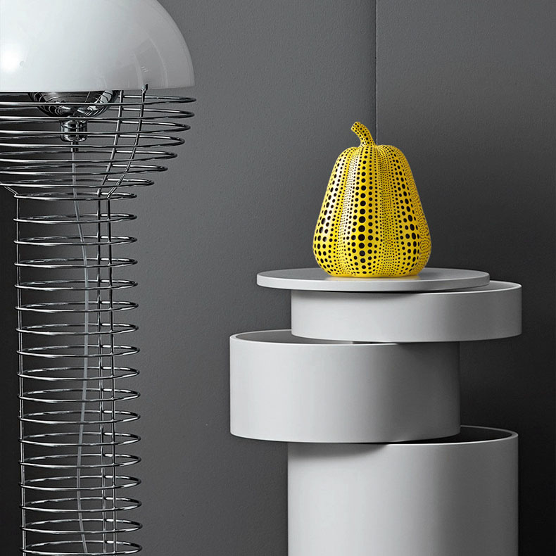 Yayoi Kusama Wave Point Pumpk Abstract Statue Ornaments-EchoDecor