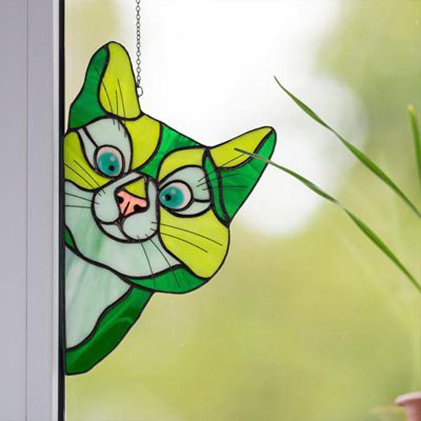 🔥Funny Decorations🔥-Peeking Cat Window Hanger😺-EchoDecor