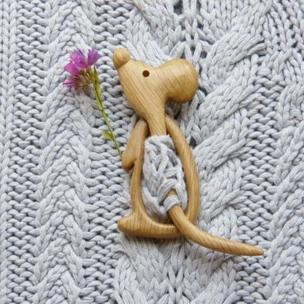 🌸Brooch pin with wooden animal pattern (sweater clip)💘-EchoDecor