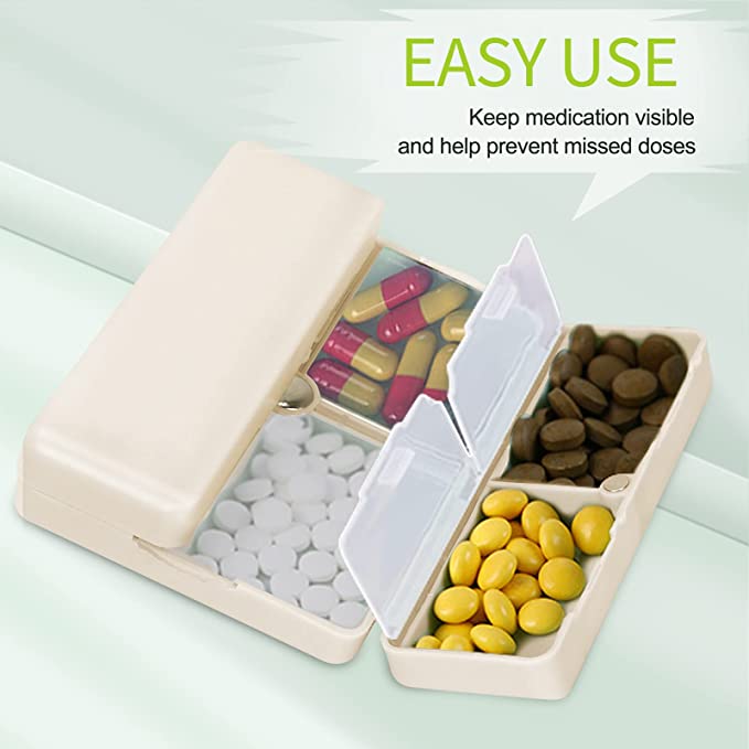 🔥LAST DAY SALE  50%OFF- 7 Compartments Portable Travel Pill Case-EchoDecor