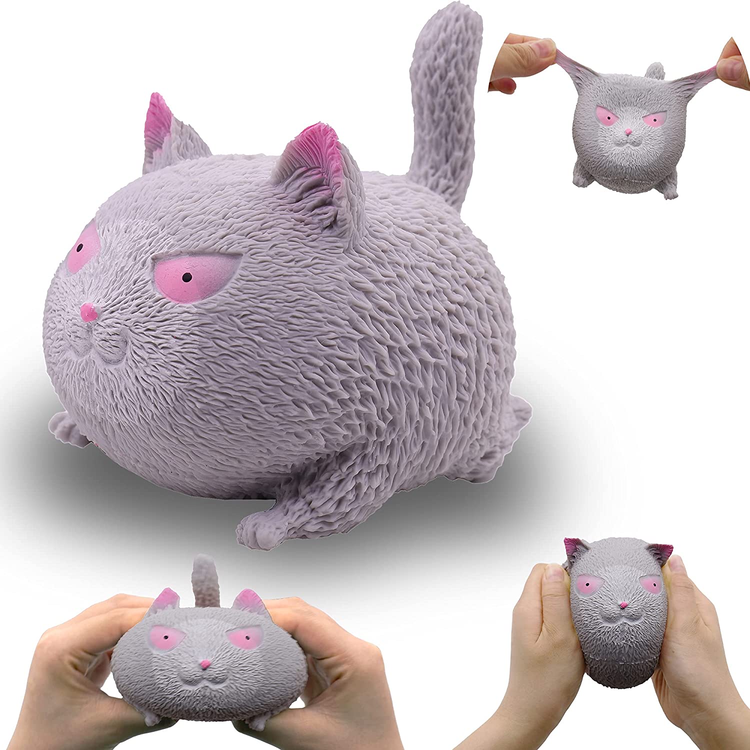 🎅Hot Sale 50% OFF Funny Angry Cat-Shaped Ball Squezze Toy🐱-EchoDecor