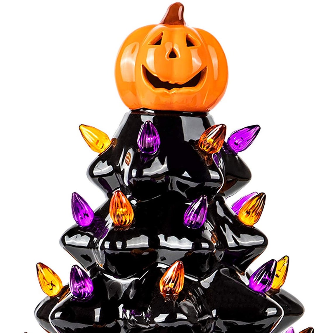 Halloween Colored lights Christmas TreeHandcrafted and Hand Painted